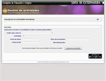 Tablet Screenshot of inscripciones.educarex.es